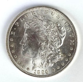 1896 US $1 Morgan Silver Dollar
