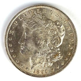 1896 US $1 Morgan Silver Dollar