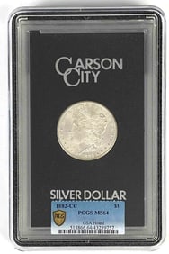 GSA PCGS Graded Uncirculated 1882-CC US $1 Morgan Silver Dollar MS64