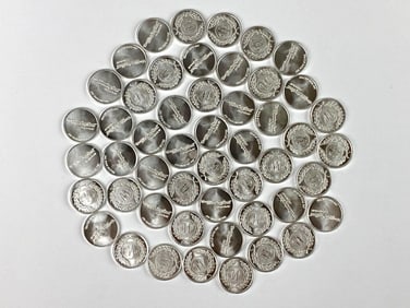 Group of 50 The Winning Seat 1/10 oz .999 Fine Silver Rounds