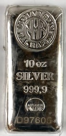 Nadir Metal Rafineri 10 oz .999 Silver Ingot/ Bar