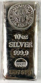 Nadir Metal Rafineri 10 oz .999 Silver Ingot/ Bar