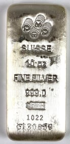 PAMP Suisse 10 oz .999 Fine Silver Ingot/ Bar