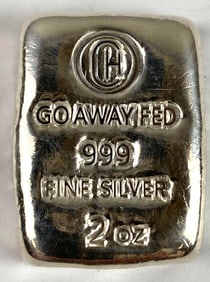 Corn Huskers Go Away Fed 2 oz .999 Fine Silver Ingot/ Bar