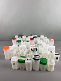 Group of 56 Empty Assorted Coin Tubes