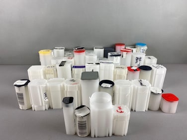 Group of 44 Empty Assorted Coin Tubes