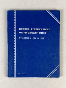 1892-1916 Barber, Liberty Head, or Morgan Dime Whitman Folder