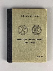 1916-1945 Mercury Head Dimes Library of Coins Folder