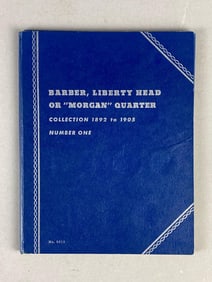 1892-1905 No. 1 Barber, Liberty Head, or Morgan Quarter Whitman Folder