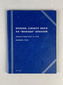 1906-1916 No. 2 Barber, Liberty Head, or Morgan Quarter Whitman Folder