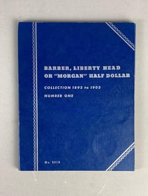1892-1903 No. 1 Barber, Liberty Head, or Morgan Half Dollar Whitman Folder