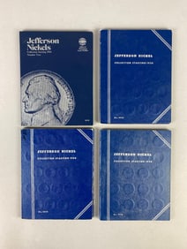 Group of 4 Jefferson Nickel Whitman Folders