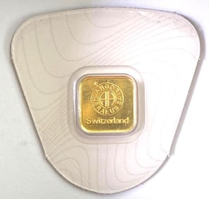 Argor Heraeus SA 1 Gram .999 Fine Gold Ingot/ Bar