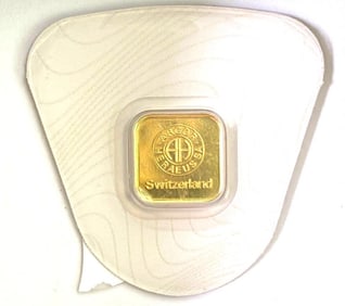 Argor Heraeus SA 1 Gram .999 Fine Gold Ingot/ Bar