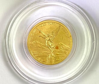 2022 Mexico Libertad 1/10 oz .999 Gold Coin