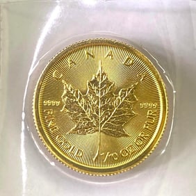 2018 Canada $5 Maple Leaf 1/10 oz .9999 Fine Gold Coin