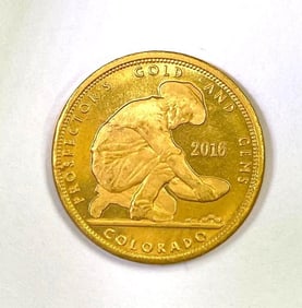 2016 Prospectors Gold and Gems Eagle 1/10 oz .999 Fine Gold Round