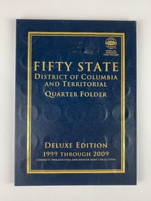Group of 111 1999-2009 US State Quarters in a Whitman Folder