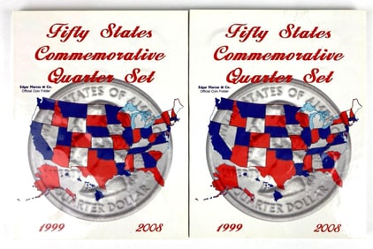 Group of 86 1999-2008 US Mint State Quarters in Edgar Marcus and Co Folders