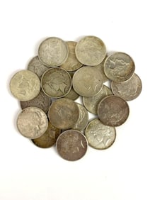 Group of 20 1922 US Peace Silver Dollars