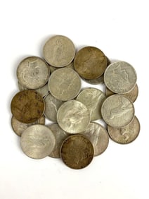 Group of 20 1922 US Peace Silver Dollars