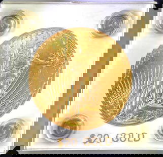 1927 US $20 US Gold St. Gaudens: 1937 US $20 American Eagle Gold