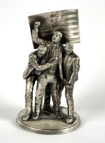 Gold Spartan Trump Fight Fight Fight No. 52 3.1 oz .999 Silver Figure