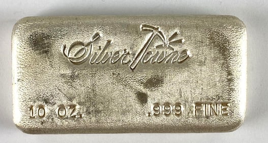 Silvertowne 10 oz .999 Fine Silver Ingot/ Bar