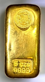 The Perth Mint 5 oz .999 Gold Ingot/ Bar