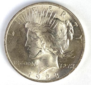 1923 US $1 Peace Silver Dollar