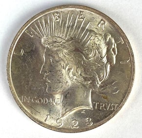 1923 US $1 Peace Silver Dollar