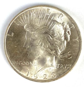 1923 US $1 Peace Silver Dollar