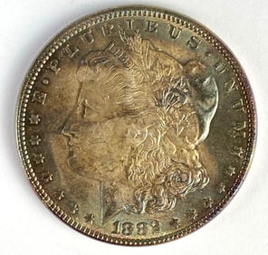 1882 US $1 Morgan Silver Dollar