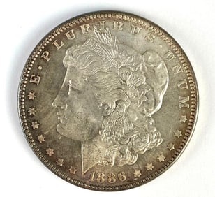 1886 US $1 Morgan Silver Dollar