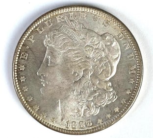 1886 US $1 Morgan Silver Dollar