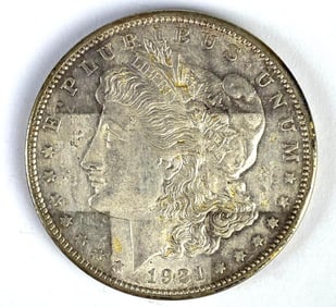 1921-D US $1 Morgan Silver Dollar