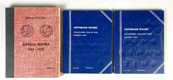 Group of 3 US Nickel Folders