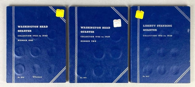 Group of 3 US Quarter Whitman Folders