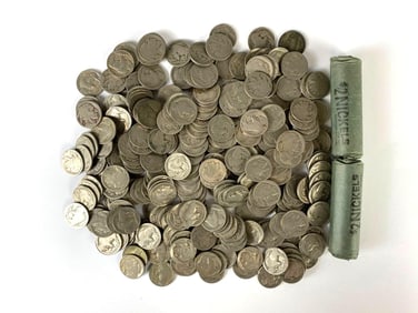 Group of 375 Buffalo Nickels