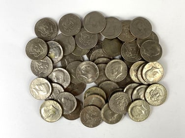 Group of 48 US Kennedy Half Dollars