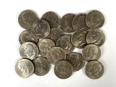Group of 20 US Eisenhower Dollars