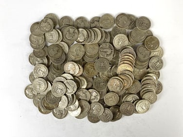 Group of 160 US Washington Silver Quarters