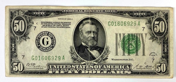 Series of 1928-A US $50 Federal Reserve Note
