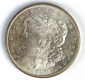 1881-S US $1 Morgan Silver Dollar
