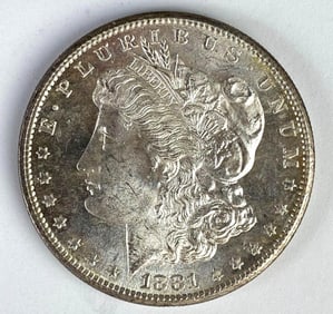 1881-S US $1 Morgan Silver Dollar