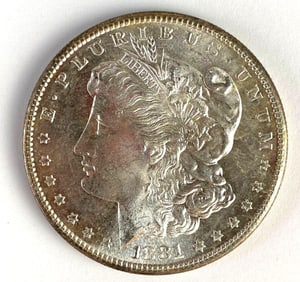 1881-S US $1 Morgan Silver Dollar