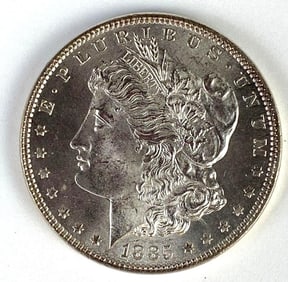1885 US $1 Morgan Silver Dollar