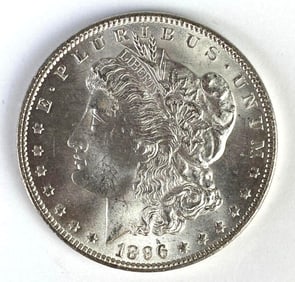 1896 US $1 Morgan Silver Dollar