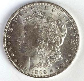 1896 US $1 Morgan Silver Dollar