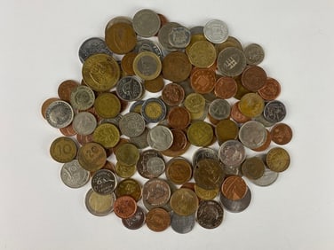 Group of 100+ Foreign Coins